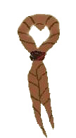 le foulard marron